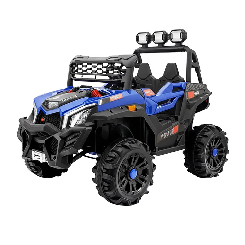 مايتس - سيارة جيب كهربائية للأطفال للتحكم عن بعد مع أضواء ليد وموسيقى - 12 فولت