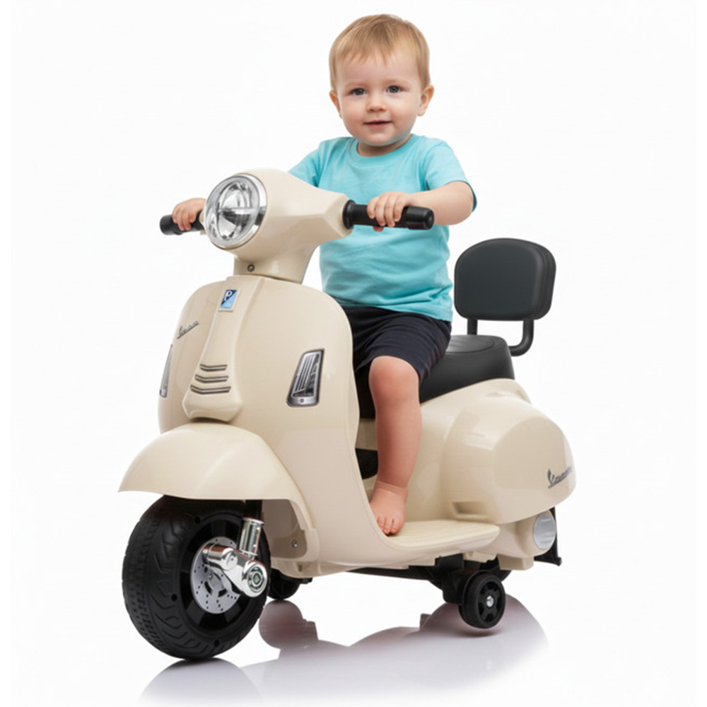 مايتس - سكوتر فيسبا كهربائي مرخص للأطفال مع أضواء وموسيقى - 6 فولت - قد يختلف اللون - قطعة واحدة