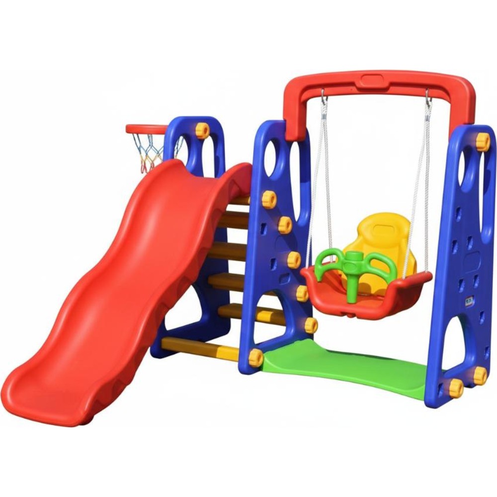 Myts Kids Outdoor Slide And Swing Playground Set