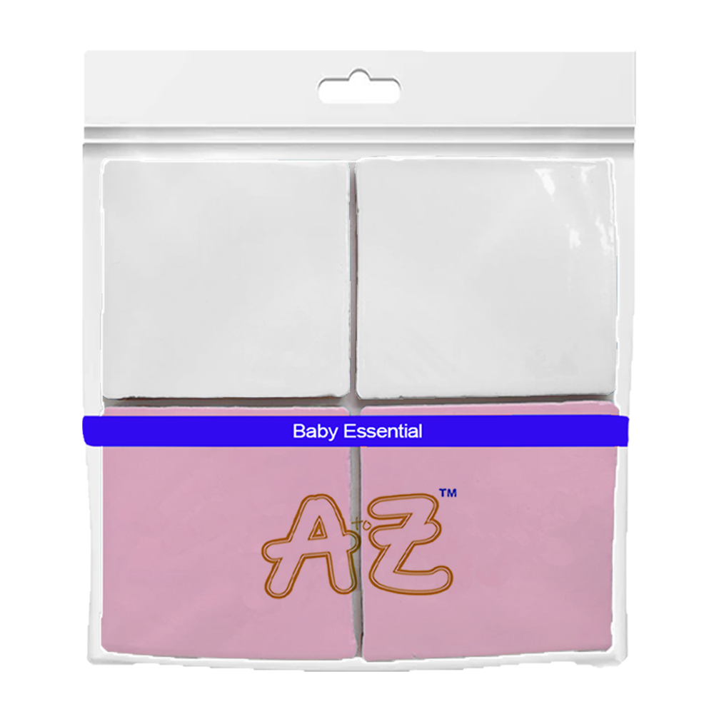 ايه تو زي - حصائر غيار للاستخدام مرة واحدة - وردي/أبيض - 45×60 سم - 10 قطع