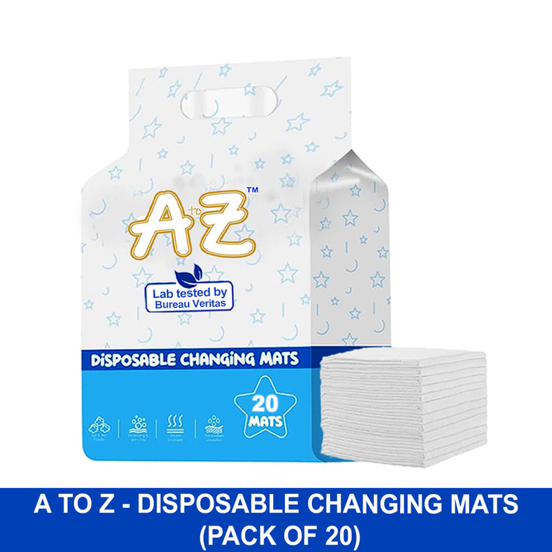 A To Z - Disposable Changing Mat - Pack of 20 - White - Large