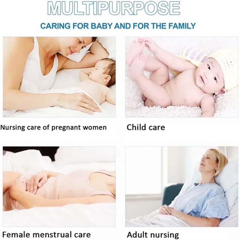 A To Z - Disposable Changing Mats - Pack of 40 - White/Lavender - Large