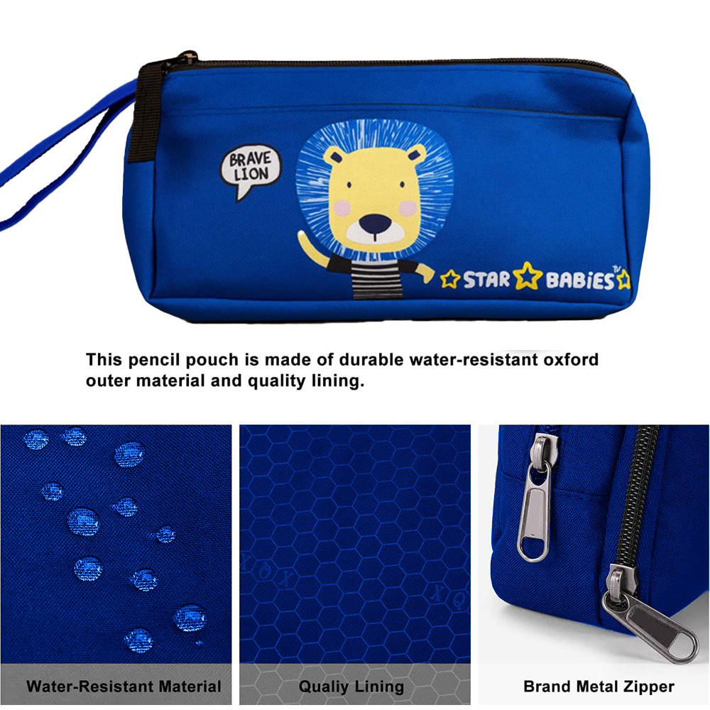 Star Babies - Double Zipper Pencil Case - Brave Lion