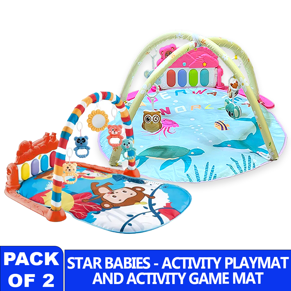 Star Babies - Activity Playmat & Game Mat Set - Multicolor - 2 Pcs