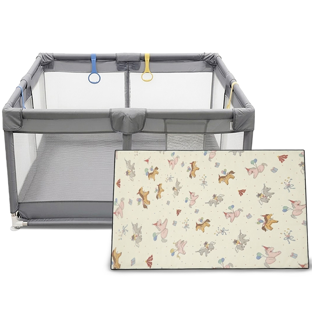 ستار بيبيز - مجموعة سرير لعب للأطفال الرضع ومرتبة لعب مبطنة قابلة لإعادة الاستخدام - متعدد الألوان - قطعتان