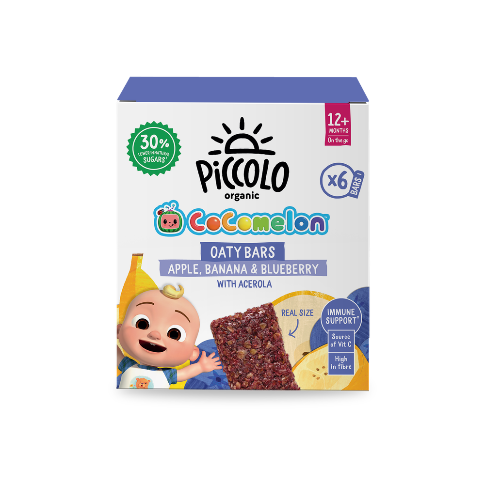 Piccolo - Cocomelon Organic Apple, Banana & Blueberry Oaty Bar - Pack of 6 - 23 gm