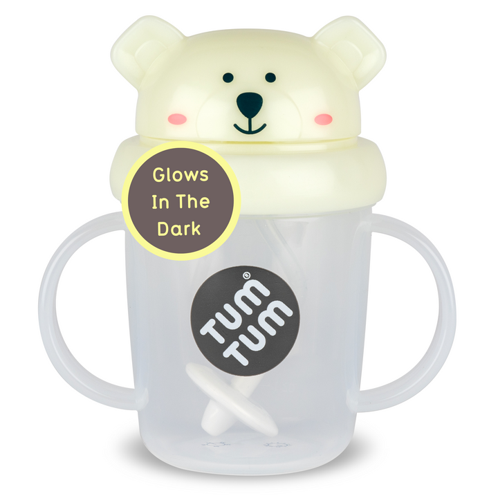 Tum Tum - Series 3 Tippy Up Weighted Straw Cup - Polar Bear - 200ml