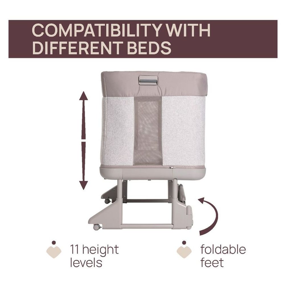 Chicco Next2Me Forever Crib with Mattress - Almond