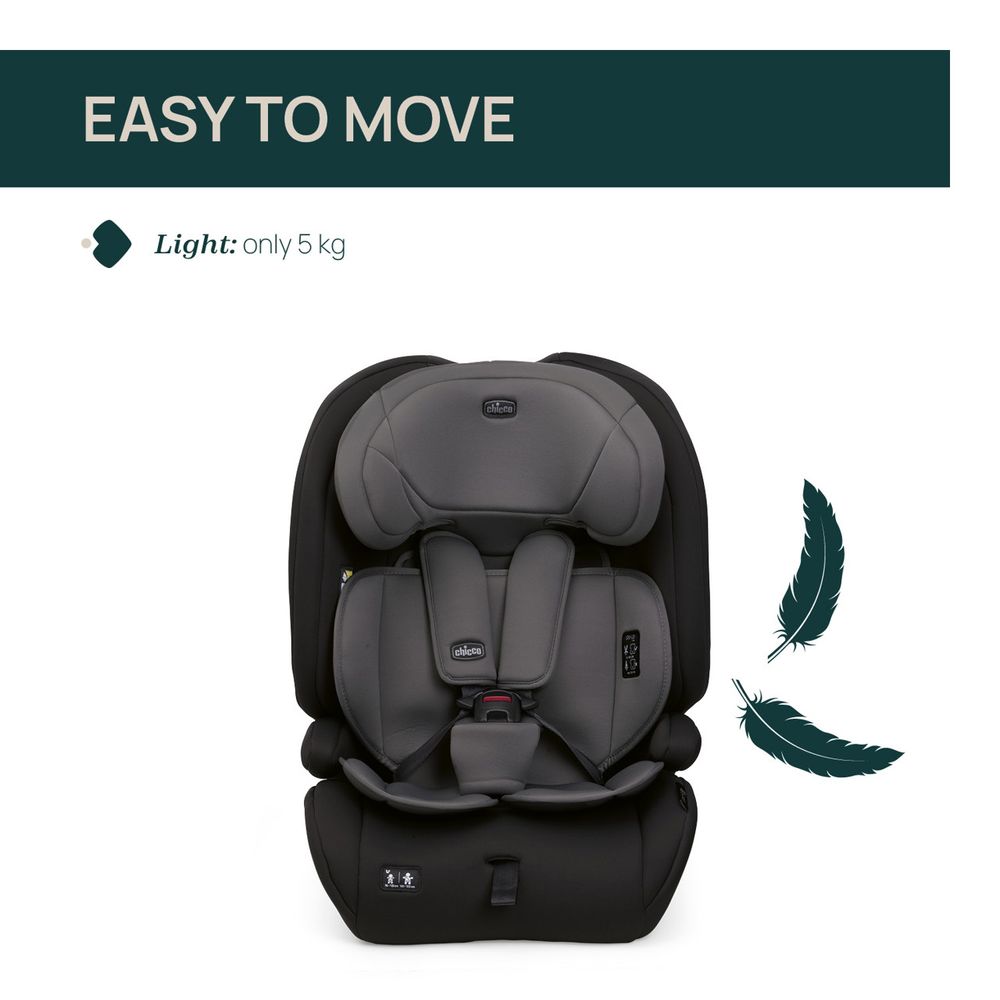 Chicco - Gro-Up I-Size Car Seat - Pure Black