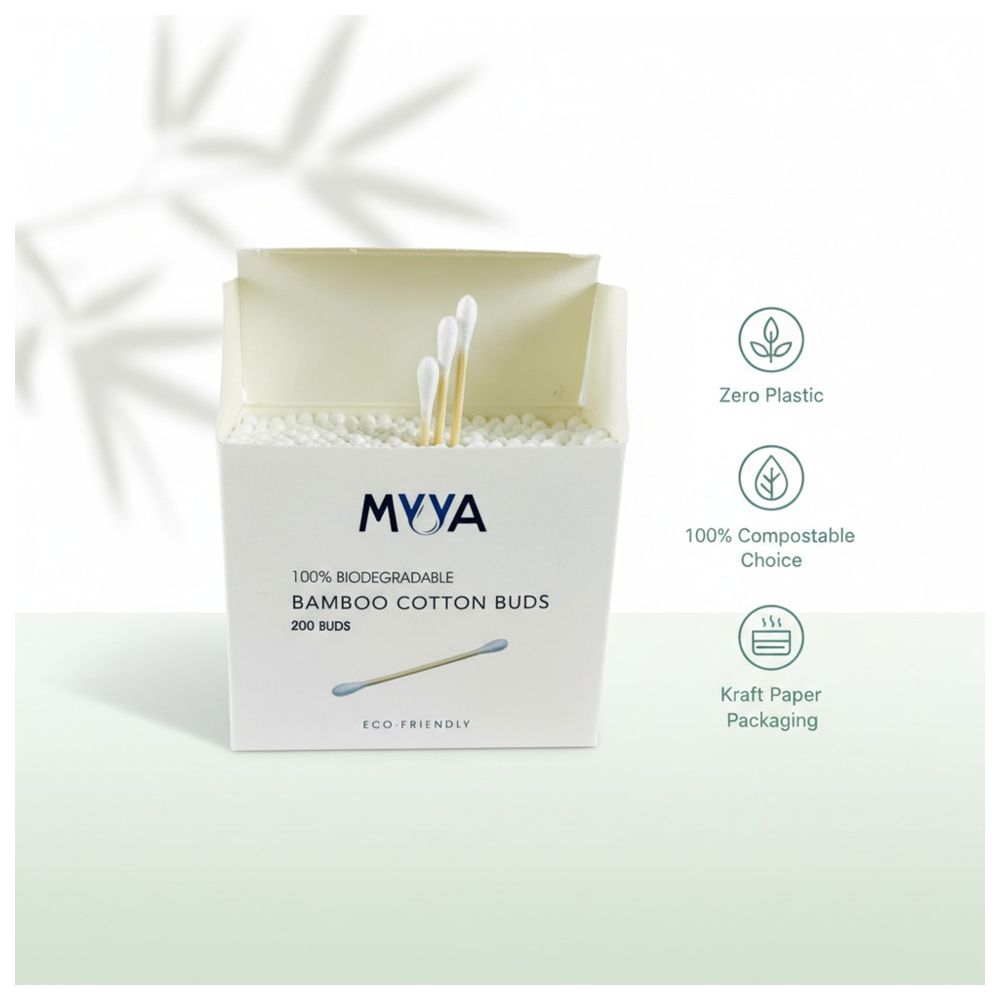 Myya - Bamboo Cotton Buds 200Pcs