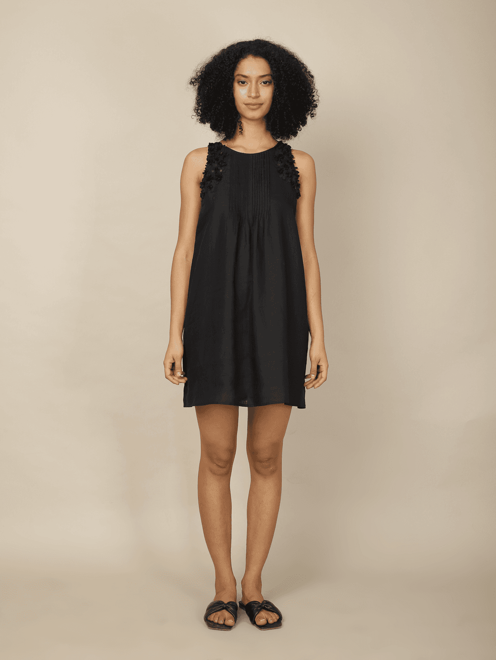 Jhurmut - Women's Wisteria Sleeveless Dress - Black