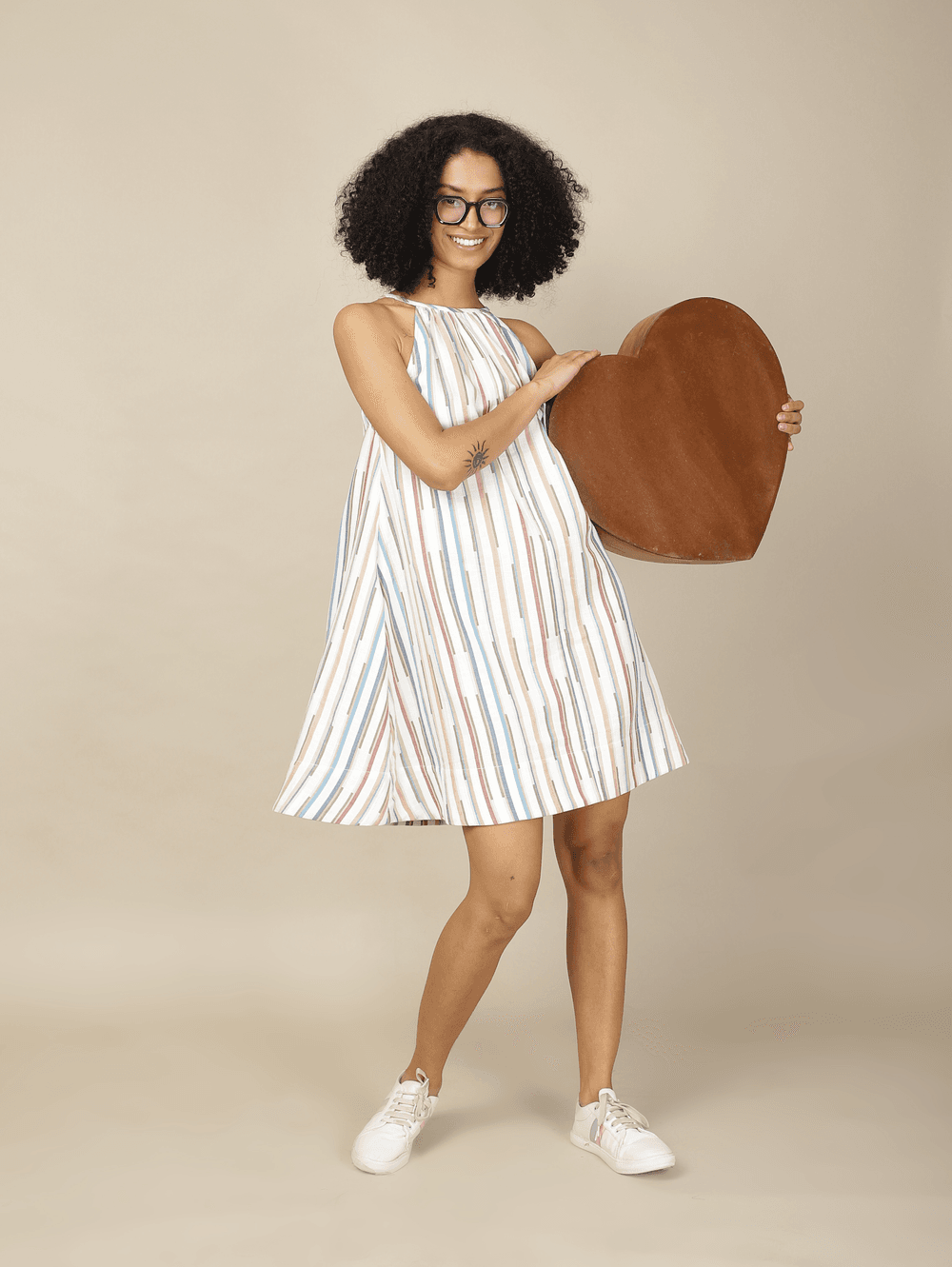 Jhurmut - Seaside Striped Halter Dress