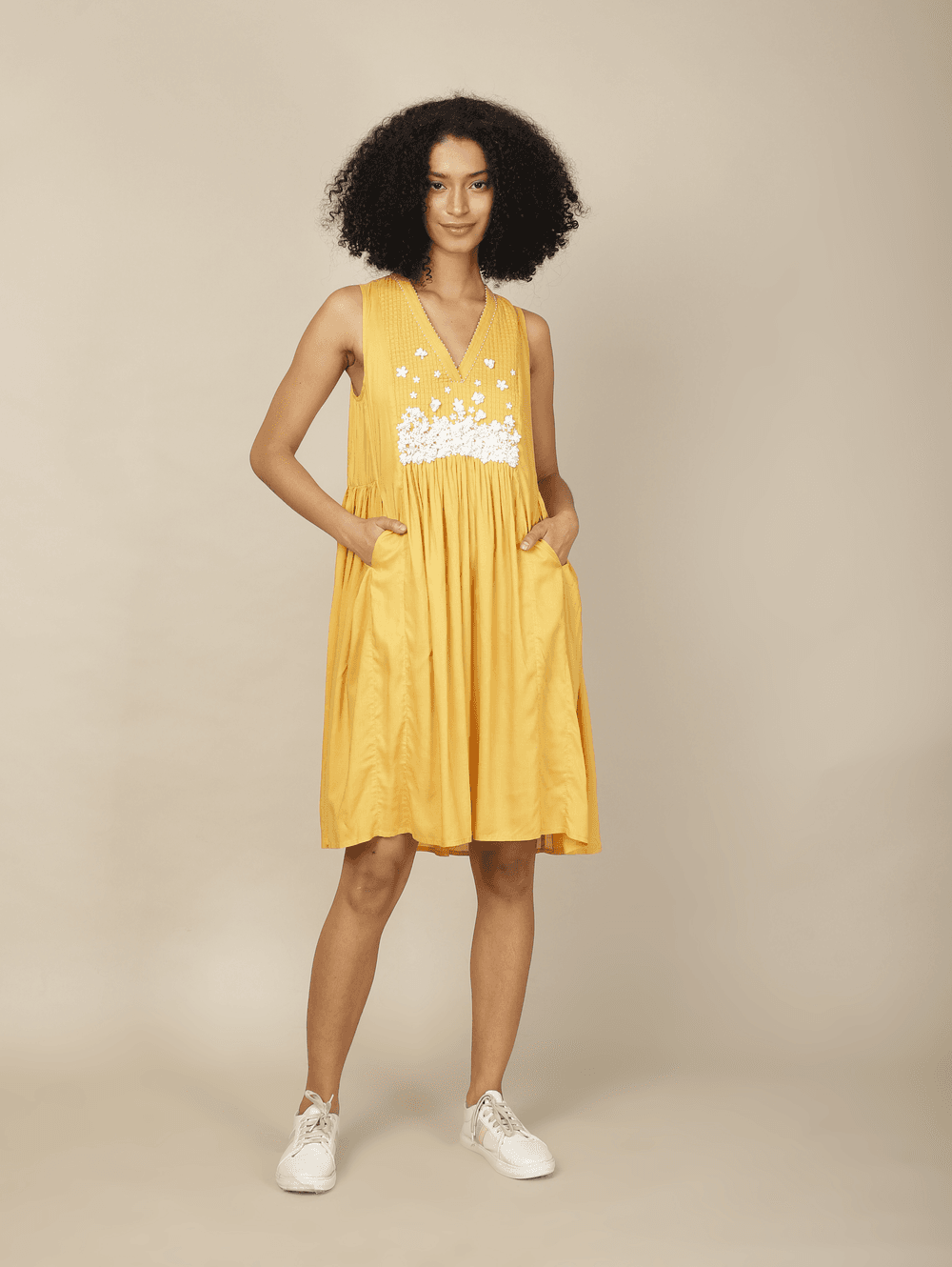 Jhurmut - Sunrise Fresh Blossom Dress - Yellow