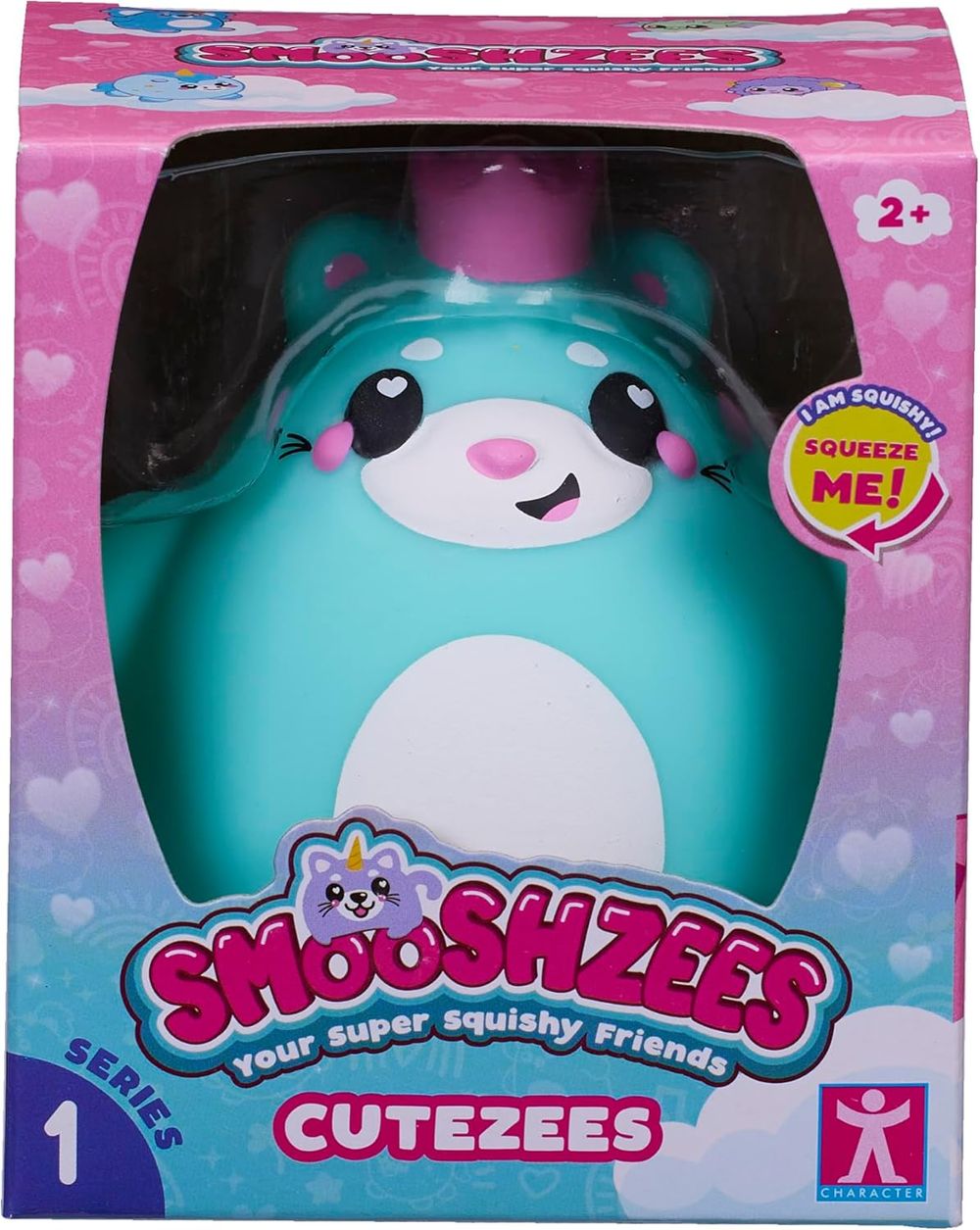 SMOOSHZEES - Cutezees Esme Cuddly And Squishy Kitty Toy - Blue