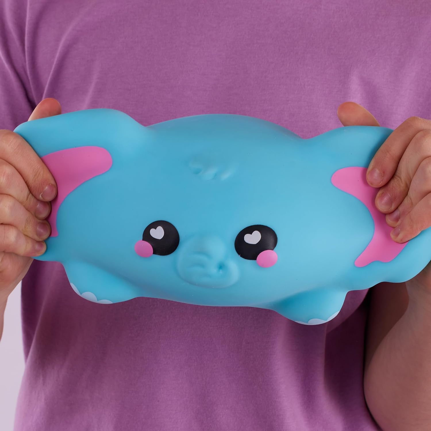 SMOOSHZEES - Snugzees Luna Elephant Supersoft Cuddly And Squishy Toy - Blue