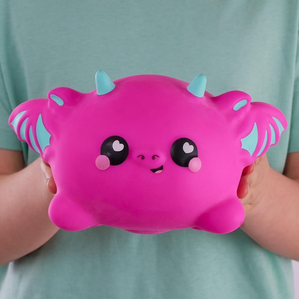 SMOOSHZEES - Snugzees Dinky Dragon Cuddly And Squishy Toy - Pink