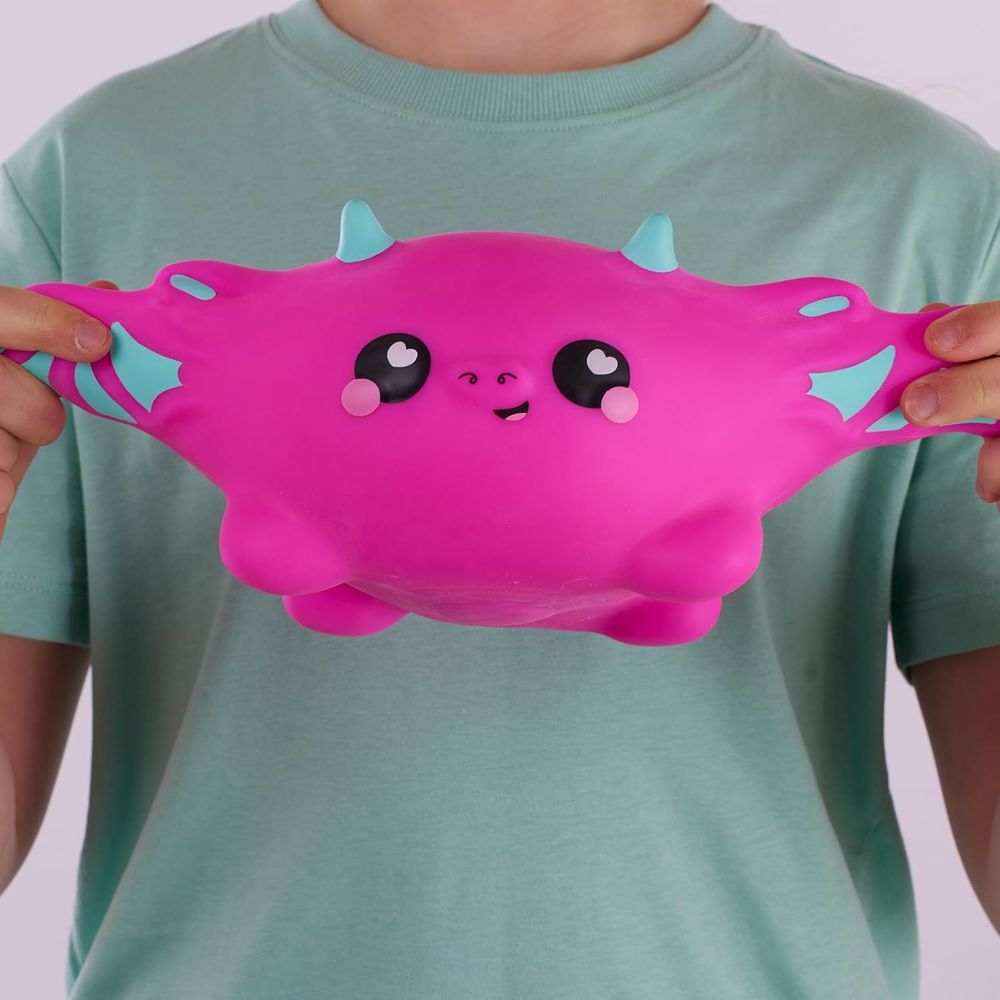 SMOOSHZEES - Snugzees Dinky Dragon Cuddly And Squishy Toy - Pink
