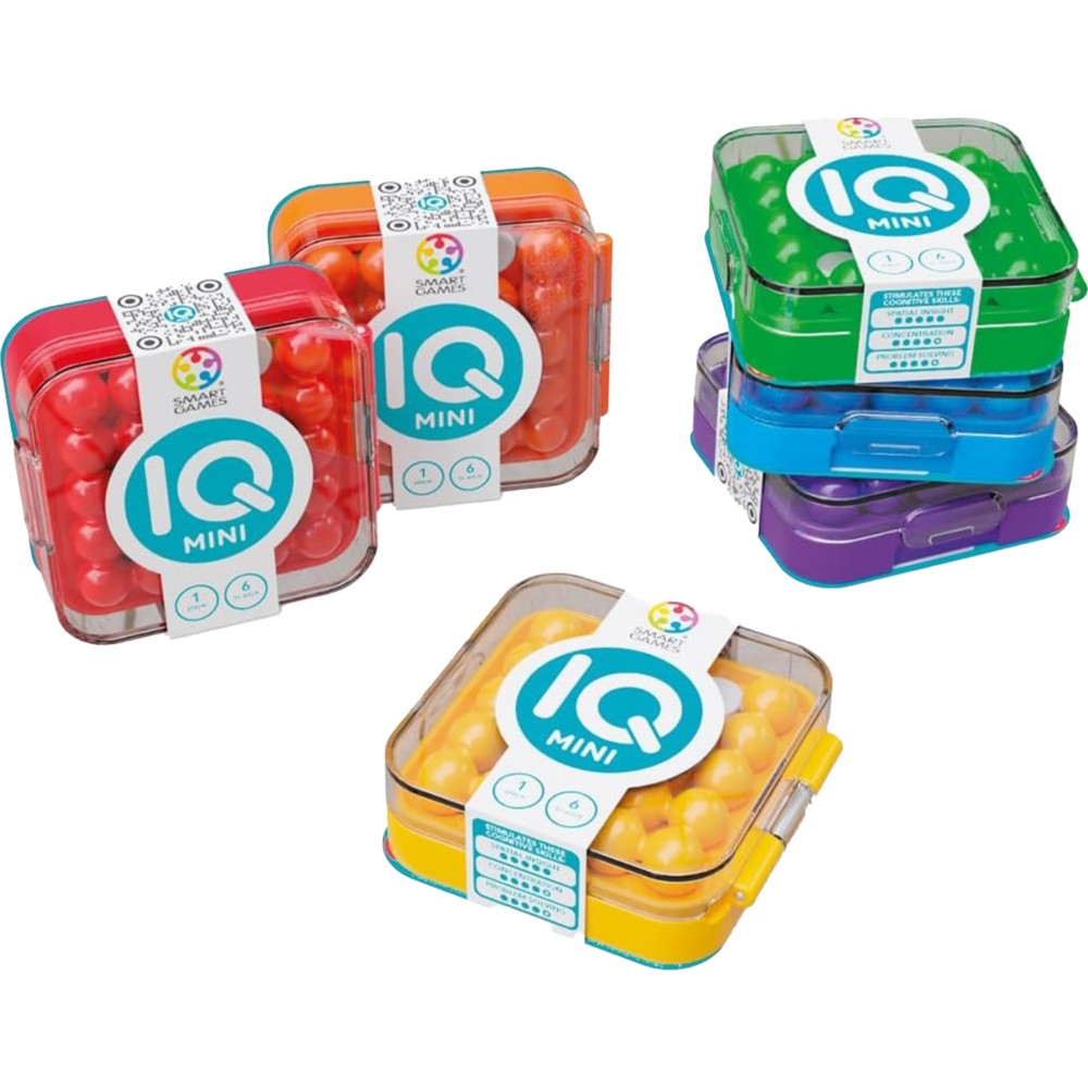 SmartGames - IQ Mini Compact Puzzle Game - Color May Vary