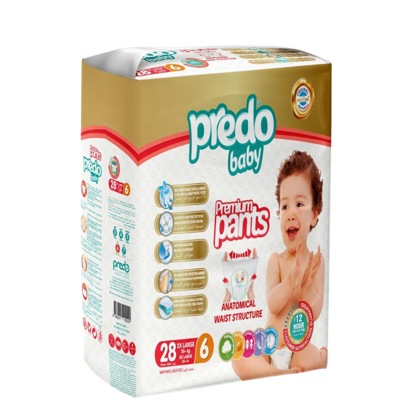 Predo Baby - Premium Baby Diaper Pants - Size 2XL - Pack of 28