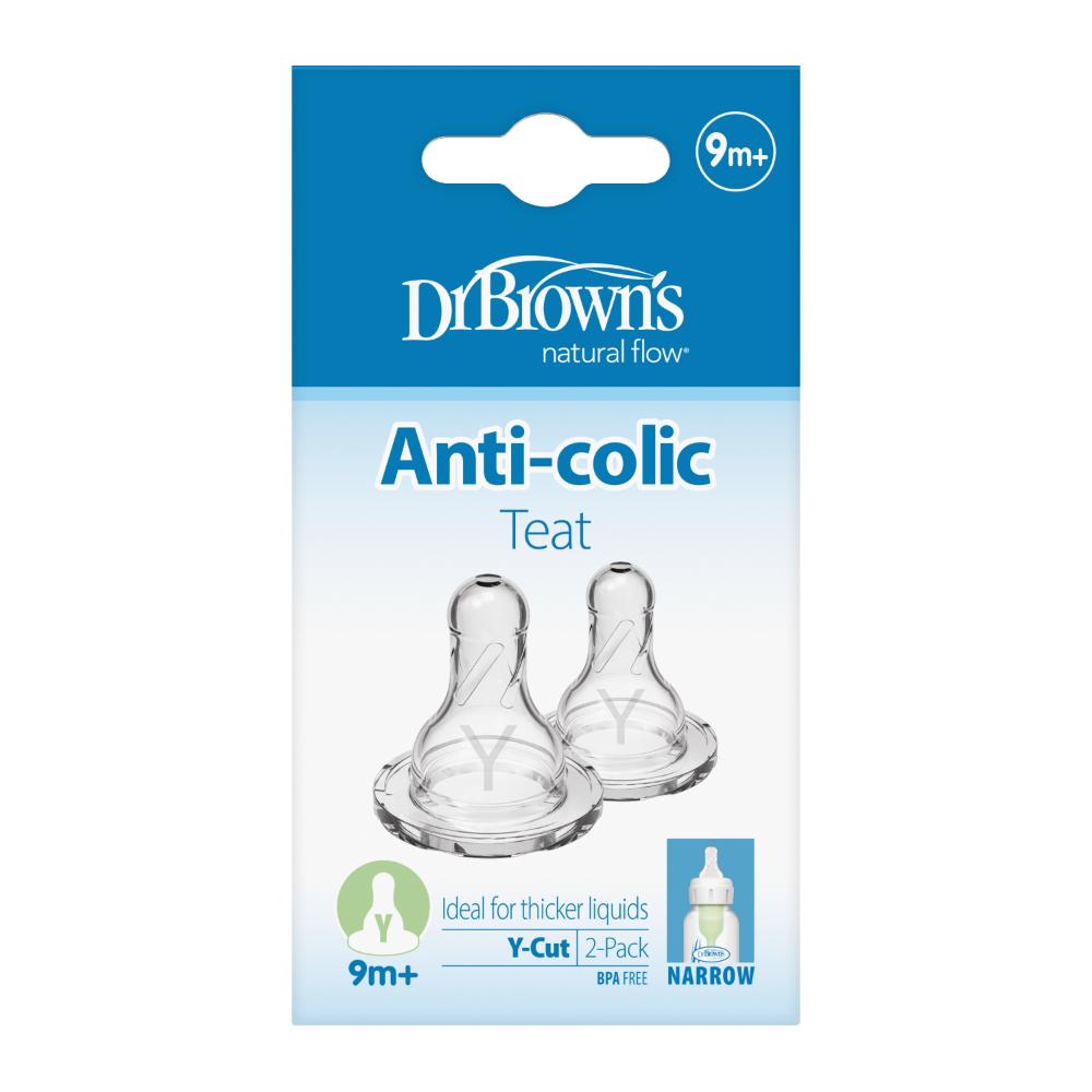 Dr. Brown's - Y-Cut Silicone Narrow Options+ Nipple Pack of 2