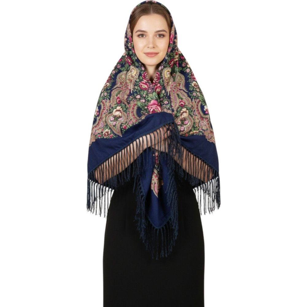 D' Daniela - Lara Women's Eastern European Cotton Tassel Shawl
