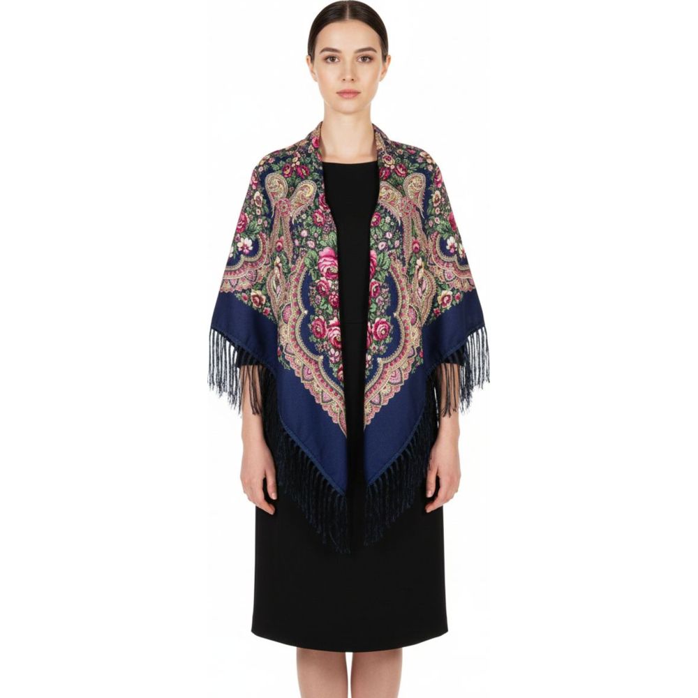 D' Daniela - Lara Women's Eastern European Cotton Tassel Shawl