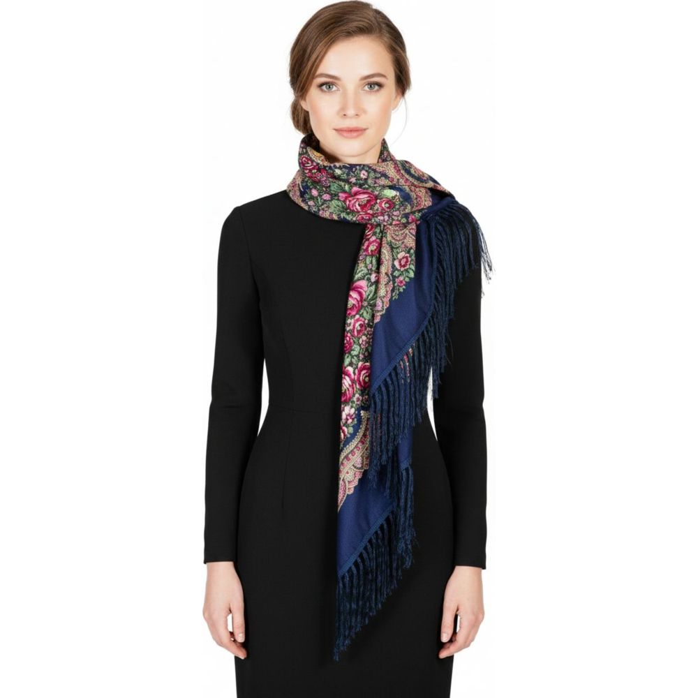 D' Daniela - Lara Women's Eastern European Cotton Tassel Shawl