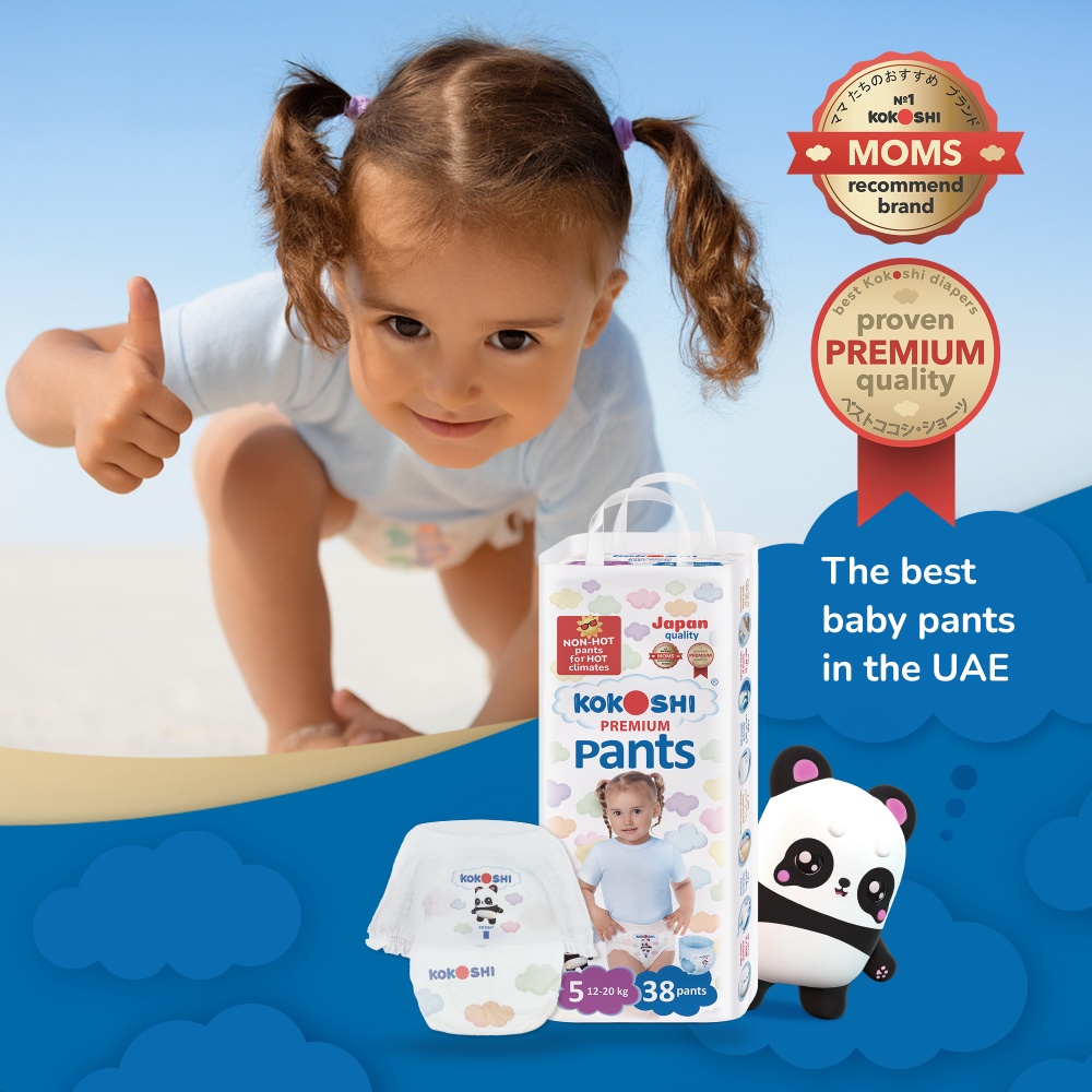 Kokoshi - Premium Baby Pants - Size 5 - XL - 12-20kg - 38pcs