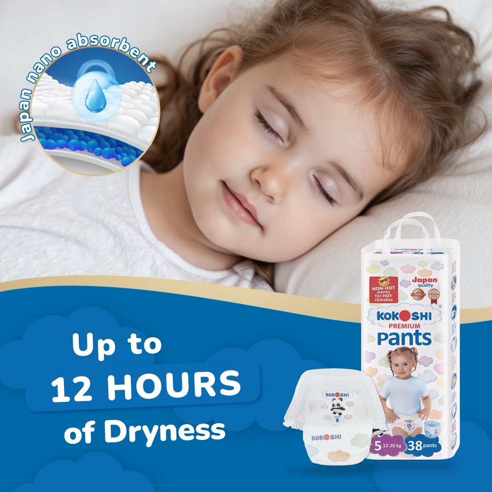 Kokoshi - Premium Baby Pants - Size 5 - XL - 12-20kg - 38pcs