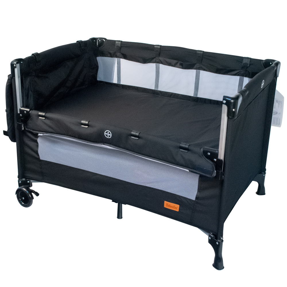 Bebesitos Next To Me Nursery Center Bassinet And Playard - Black
