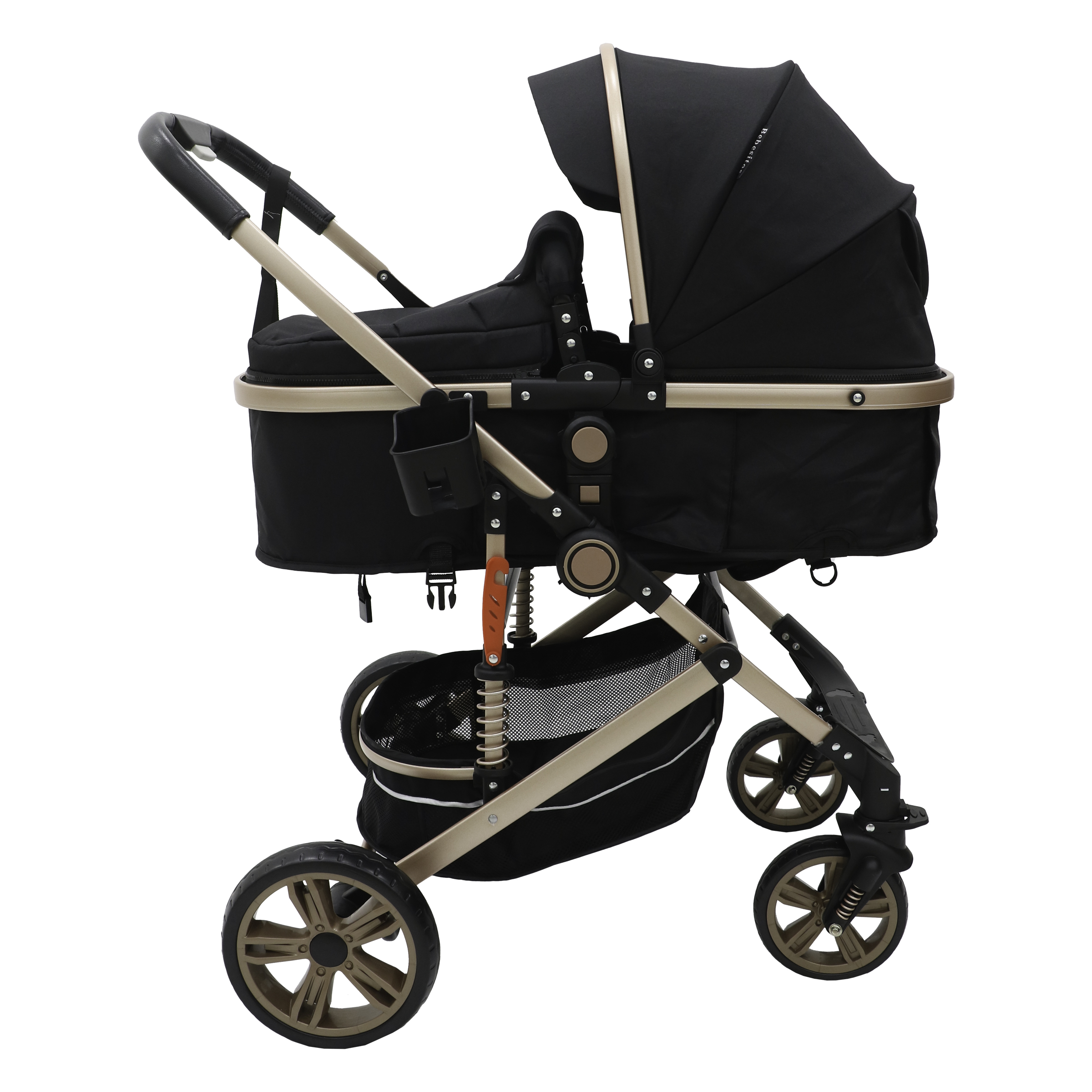 Bebesitos - Litemove 3-In-1 Reversible Newborn Stroller Pram - Black