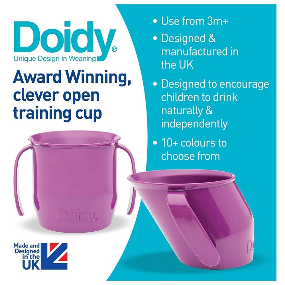 Bickiepegs Doidy Sippy Cup - Purple - 200 ml - Pack of 2
