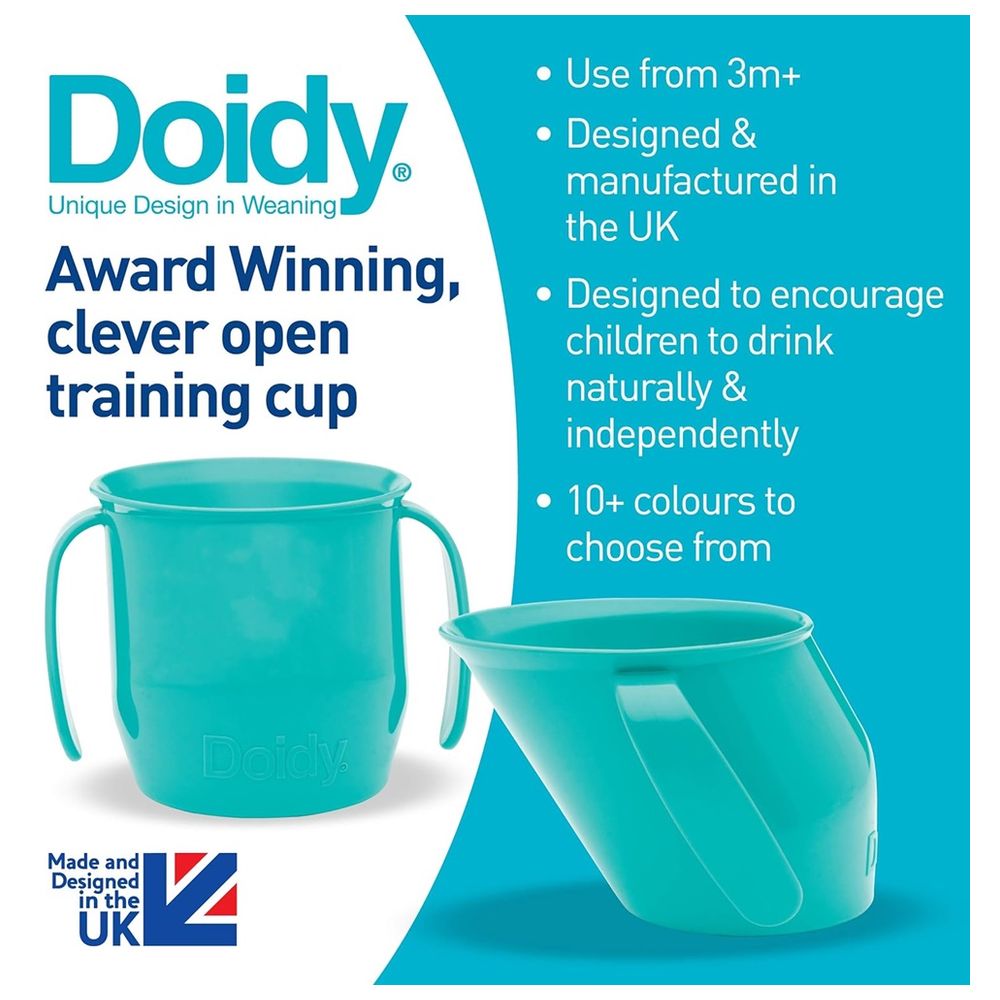 Bickiepegs Doidy Sippy Cup - Turquoise - 200 ml - Pack of 2