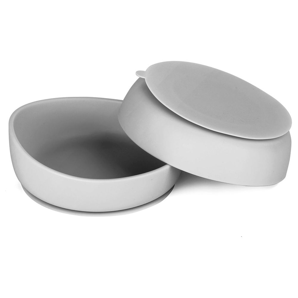 Bickiepegs Doidy Suction Bowl - Grey - Pack of 2