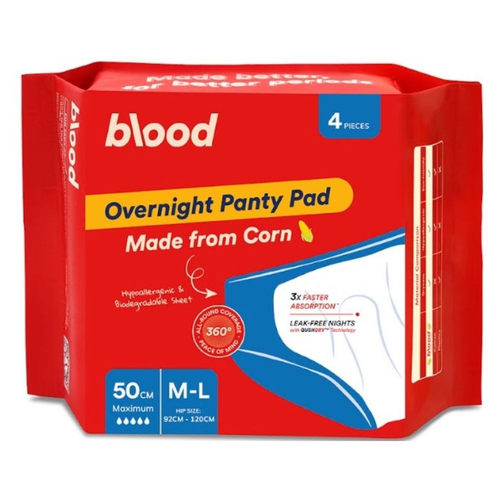 Blood - Overnight Panty Pad - 4 Pcs