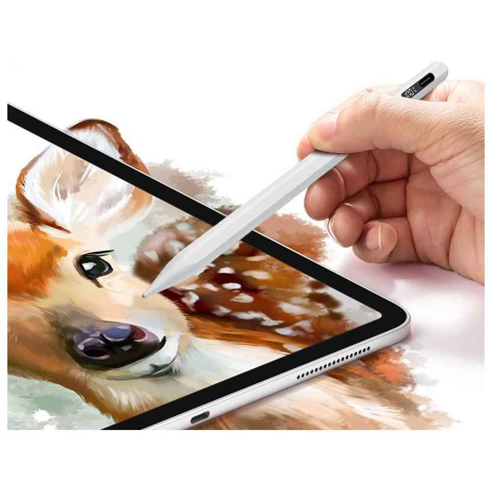 باورولوجي - قلم رقمي لأجهزة آيباد 2018-2024 - أبيض