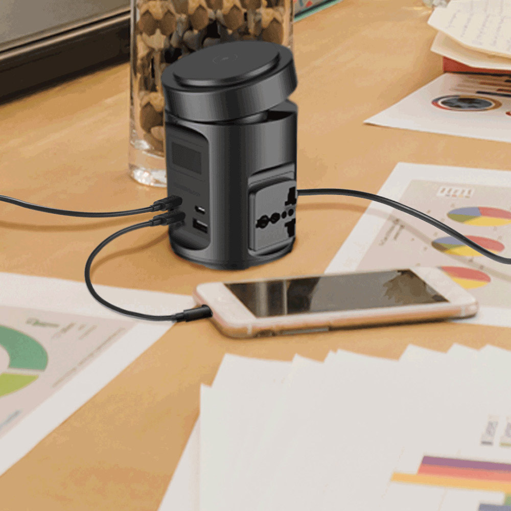 Powerology - Magsafe Power Hub With UK Plug - Black - 2200 W