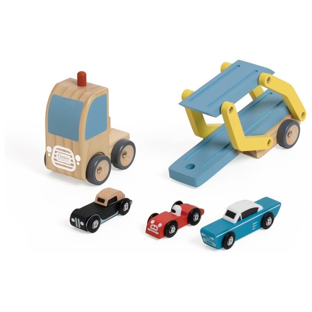 Classic World - Car Transporter Truck - 5 Pc Set