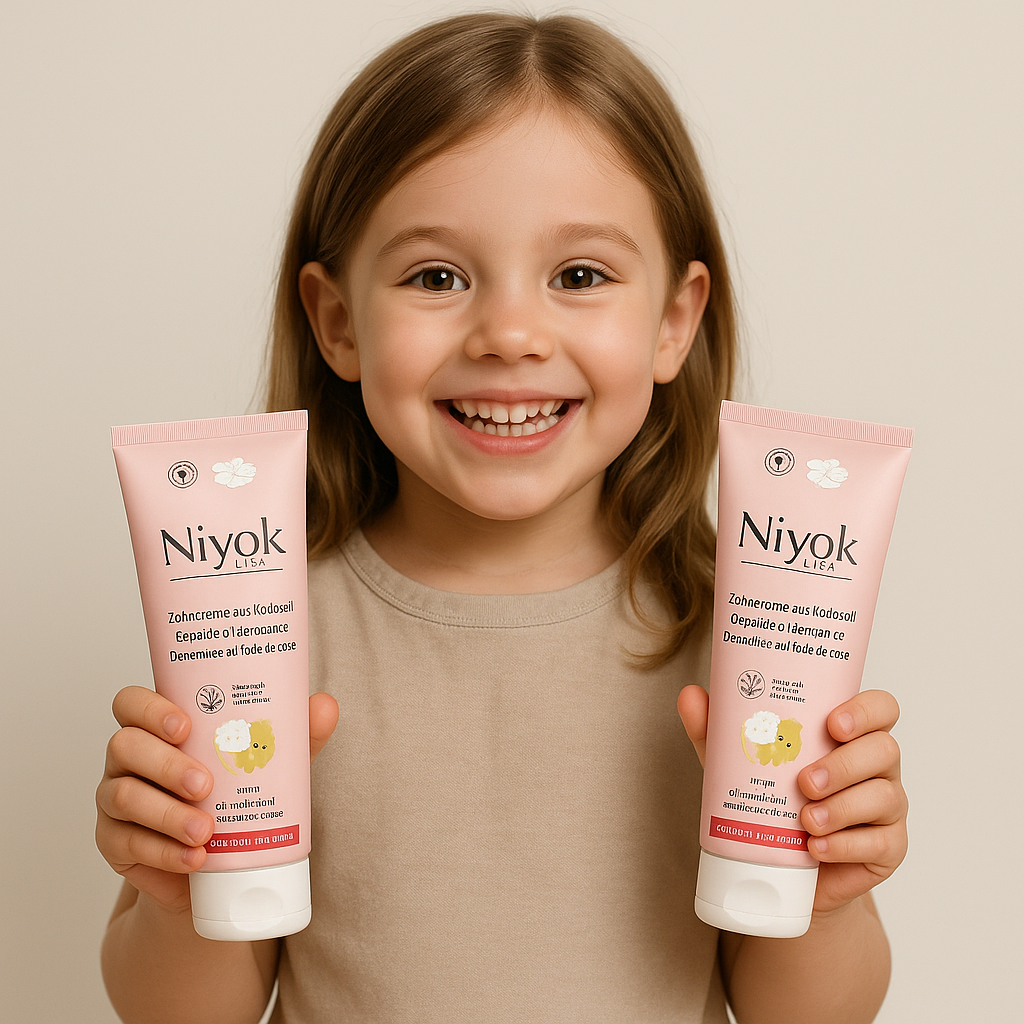 Niyok - Kids' Coconut Oil Toothpaste - Strawberry & Raspberry - Pack of 2 - 75 ml