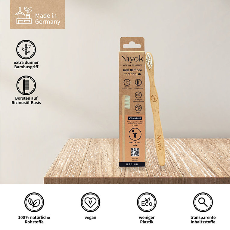 Niyok - Kids Bamboo Toothbrush