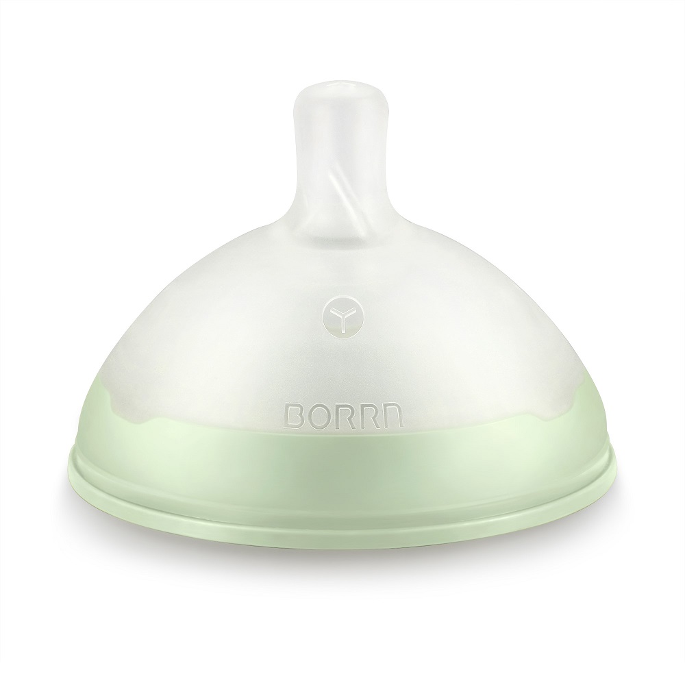 Borrn - Replacement Variable Flow Teat For Baby Straw Bottle - Green