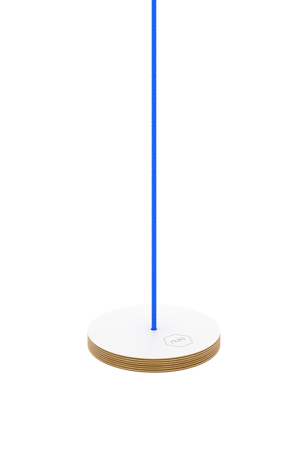 Nuki - Kids Circle Swing With Rope - White/Blue