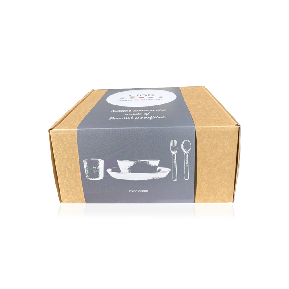 Cink Eco Dinnerware Set - Fog - 5 Pcs