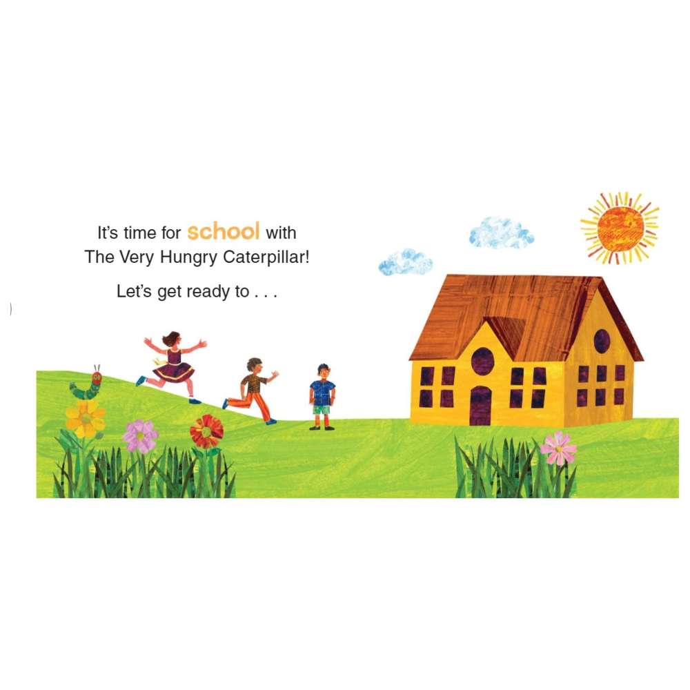 يوم في المدرسة مع اليرقة الجائعة جدًا: كتاب مقوى مُبوب