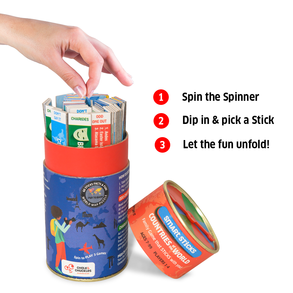 Chalk and Chuckles - Smart Sticks - Countries