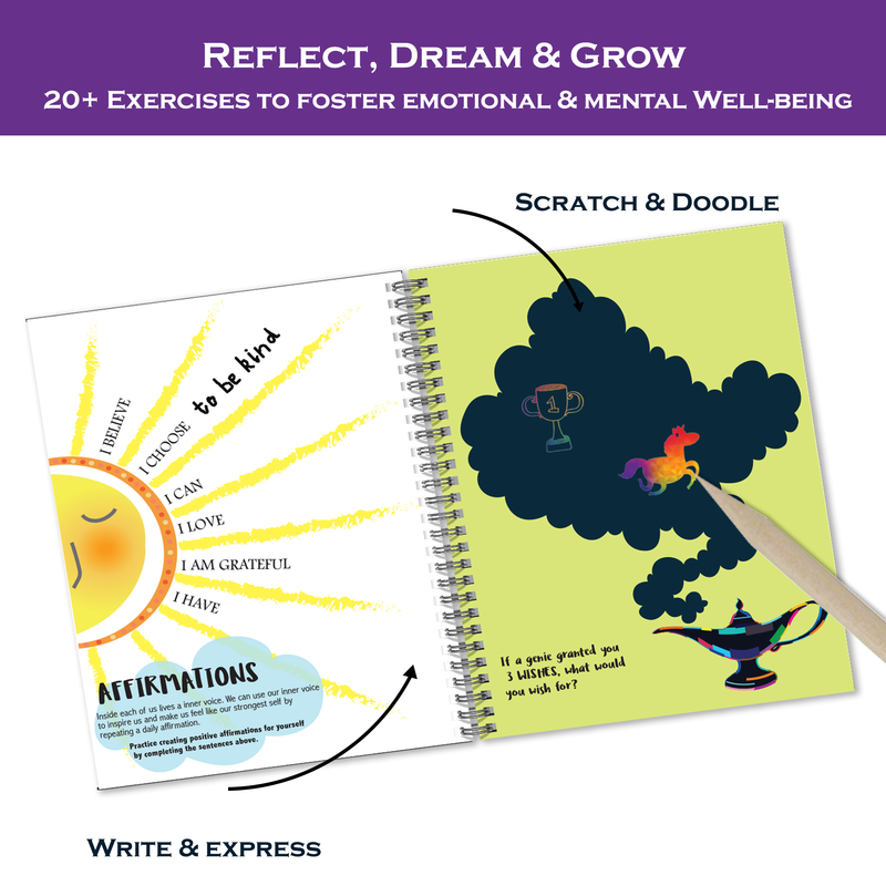 مجموعة "تشاك آند تشاكلز - بيوتيفول مي" للرسم والتلوين وكتابة اليوميات - متعددة الألوان