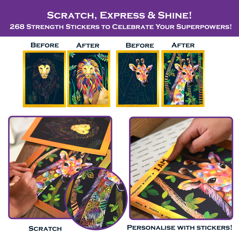 مجموعة "تشاك آند تشاكلز - بيوتيفول مي" للرسم والتلوين وكتابة اليوميات - متعددة الألوان