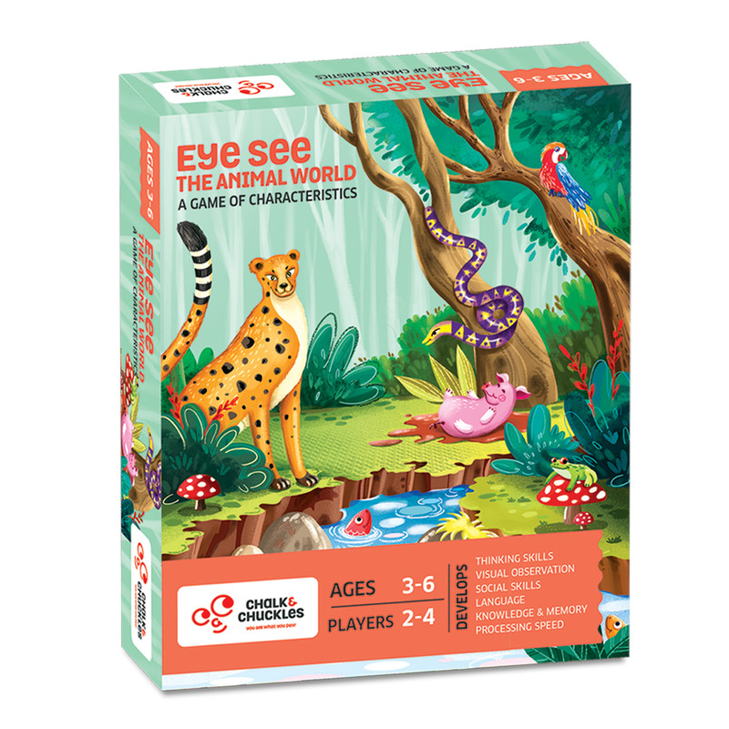 Chalk And Chuckles - Eye See The Animal World Learning Toy - Multicolor