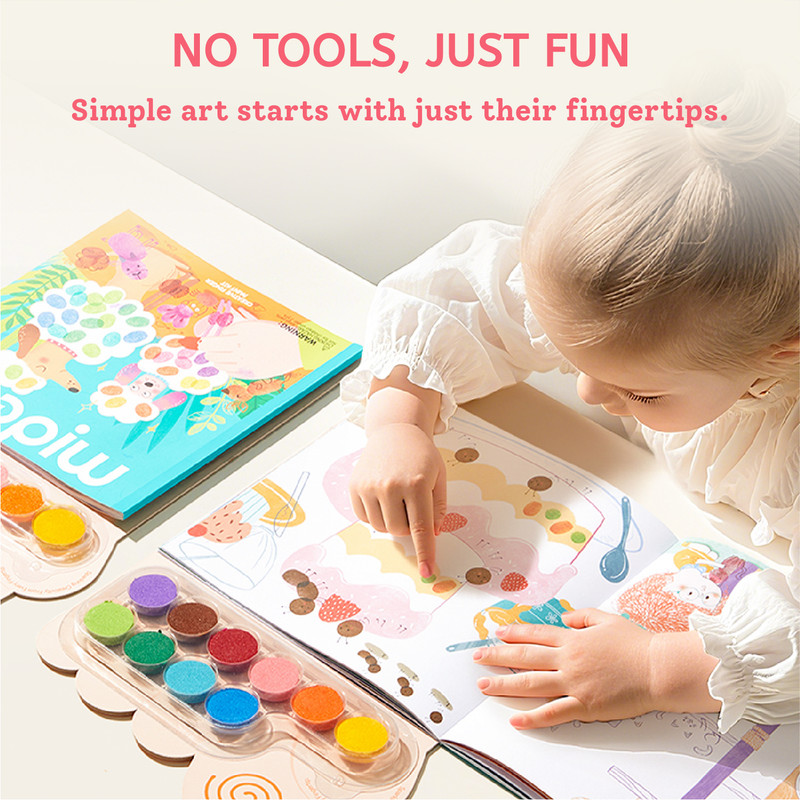 ماي دير - مجموعة طلاء بالأصابع الإبداعي - أزهار الربيع