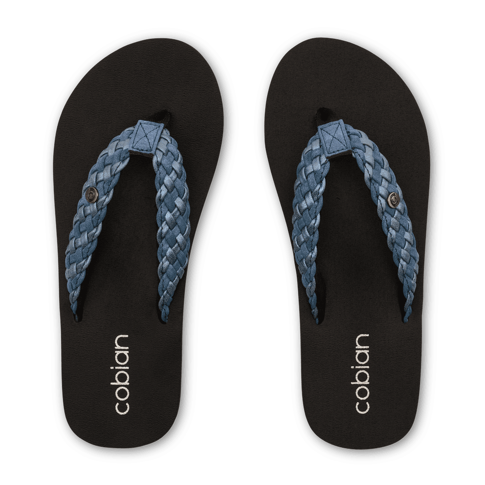 Cobian - Women's Braided Bounce Flip Flop - Indigo